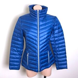Kenneth Cole Reaction Down Puffer Jacket Blue Coat